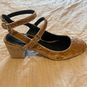 REBECCA MINKOFF Women's Berry Smoothie Velvet Brooke Sandals, Pink, 8.5